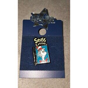 Universal Studios Dr. Seuss Landing Metal Pin Cat Hat Thing 1 Thing 2 Hinged